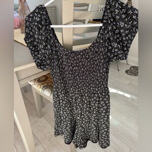 Womens/Juniors Black & White Romper